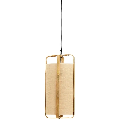 Afbeelding van Light&amp;living Hanglamp Ø32x60 cm SENDAI zand+bamboe naturel