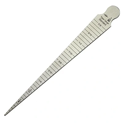 Afbeelding van RIVERWELD Taper Welding Gage 1 15mm Marks Both Inch and Metric Check Plate Fit Up Measure Weldment Gap Bore Hole