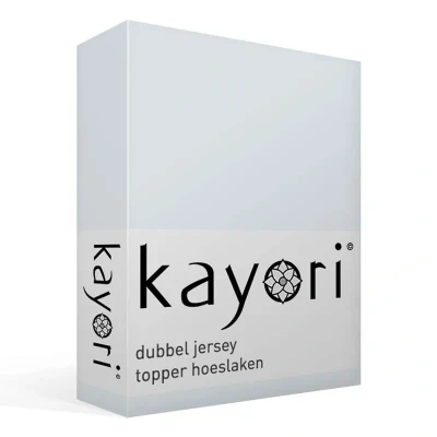 Afbeelding van Topper Hoeslaken Kayori Saiko Zilvergrijs (Jersey) 80 x 220 cm