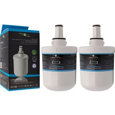 Afbeelding van FilterLogic FFL 180SK Waterfilter, set van 2, compatibel met Samsung HAFIN2/EXP, DA29 0003G, HAFIN2, HAFIN1/EXP, HAFIN1, 0003F HAFIN, DA97 06317A intern filter voor koelkast