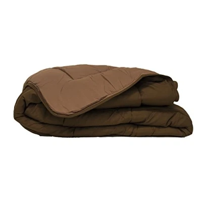 Afbeelding van Poyet Motte Calgary dekbedovertrek polyester chocolade/mokka, polyester, chocolade/moka, 200 x 140 1 cm