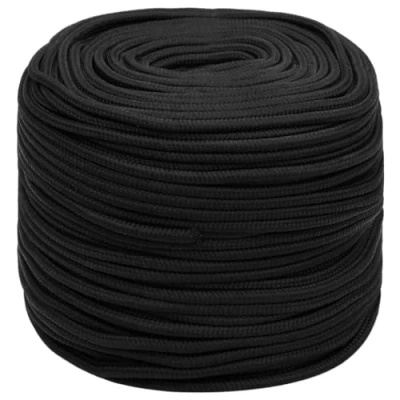 Afbeelding van vidaXL Boottouw 10 mm 50 m polypropeen zwart