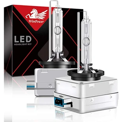 Afbeelding van WinPower D8S Xenon Koplamp 35W Auto brander 6000K Koel Wit Ontladingslamp 12V HID Upgrade Lamp, 2 Stuks