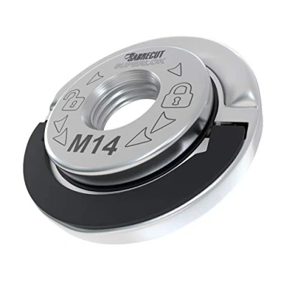 Afbeelding van 1 x SabreCut GRNSCB 45mm M14 Quick Change Heavy Duty Rvs Haakse Slijper Vergrendeling Retaining Flens Moer