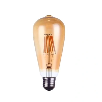 Afbeelding van Vintage Retro Edison Pear Shape LED Light BULB 4W E27 Antique Squirrel Cage Warm White Bulb, ST64 2700K, 450LM, Replaces 40W Incandescent Bulbs, Non Dimmable.