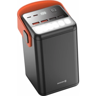Afbeelding van Swissten Powerbank Power Line 60.000 mAh USB &amp; C Zwart