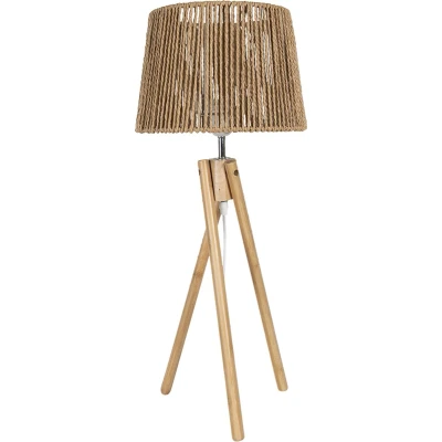 Afbeelding van Clayre &amp; Eef Bruine Tafellamp Ø 27*65 cm E27/max 1*40W 5LMP641