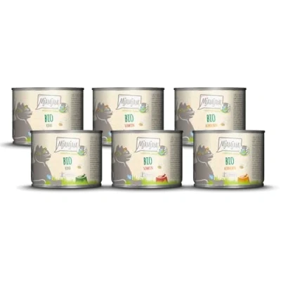 Afbeelding van MjAMjAM Premium natvoer voor katten natuurlijk lekker The BIO Box, 6 pak (6 x 200g), graanvrij