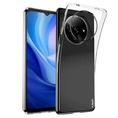 Afbeelding van J&amp;D Case Compatibel voor Xiaomi Redmi A3 Hoesje, Ultra Slim Lichtgewicht Clear Schokbestendig Beschermende Rubberen Siliconen Bumper Cover Case, Transparant