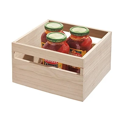 Afbeelding van Opbergbox iDesign Met Handvat Bruin (25 x 25 15 cm)