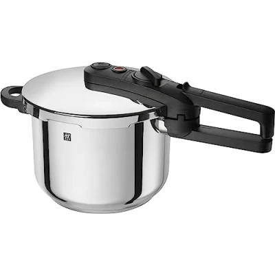 Afbeelding van ZWILLING EcoQuick II snelkookpan/stoomdrukpan, Ø 22 cm, 6L, voor alle warmtebronnen incl. inductie, 18/10 roestvrij staal, zilver