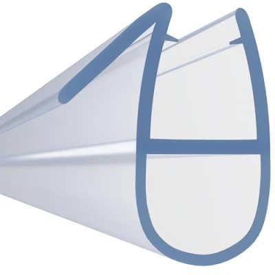 Afbeelding van Hnnhome Afdichttape voor douchewanden, badkuipen, douchedeuren, 870 mm lang, 4 6 dik recht of gebogen glas met een opening tot 8