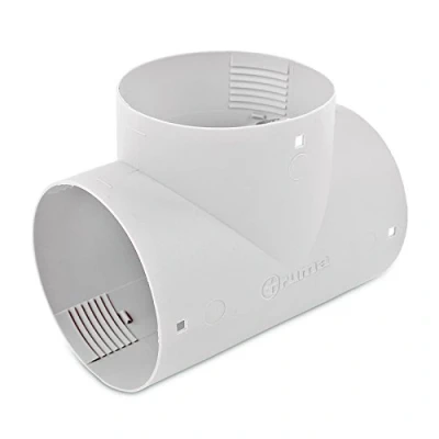 Afbeelding van Truma T stuk voor warmeluchtbuizen grijs 65 mm TS