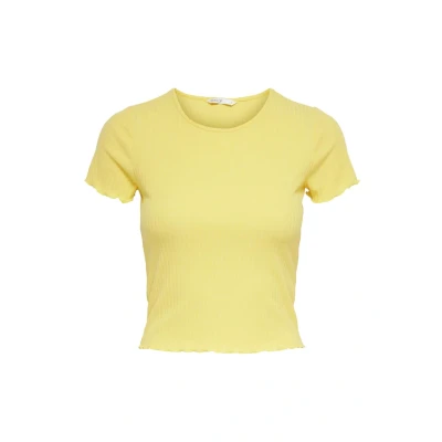 Afbeelding van ONLY Short Sleeve Tshirt basic, Dames, Maat: XS, Gelb