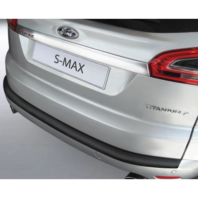 Afbeelding van RGM ABS Achterbumper beschermlijst passend voor Ford S Max 5 deurs 2006 2015 Zwart