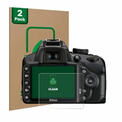 Afbeelding van ScreenLeaf Screenprotector voor Nikon D3200 Duurzame schermbescherming Folie Beschermfolie transparant (2 Stuks)