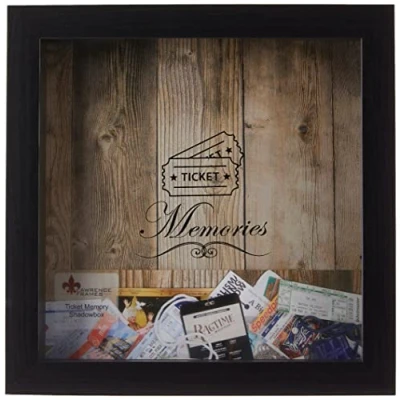 Afbeelding van Lawrence Frames Zwart 10x10 Shadow Box Tickethouder