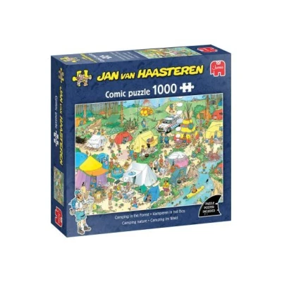 Afbeelding van Jan van Haasteren Kamperen in het Bos 1000 stukjes