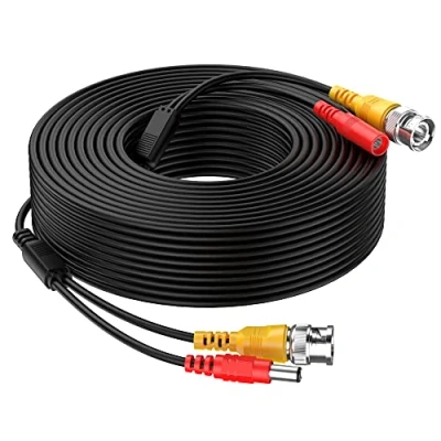 Afbeelding van Cocar All in One BNC video verlengkabel met Power DC aansluiting voor bewakingscamera, home surveillance, CCTV, gesloten circuit, tv systeem