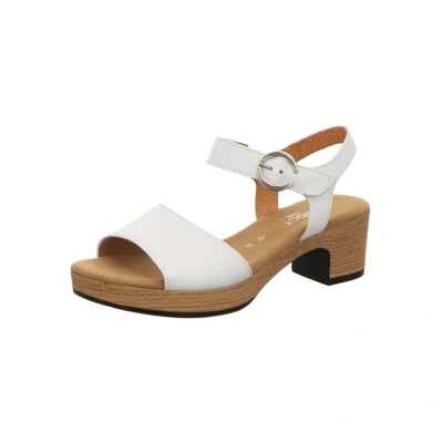 Afbeelding van Gabor Sandalen met plateauzool, Dames, Maat: 39, Weiss Schoenen
