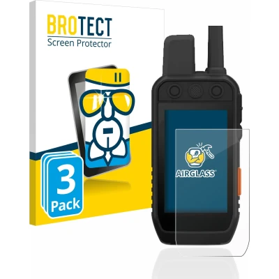 Afbeelding van BROTECT Screenprotector voor Garmin Alpha 200 K Folie Beschermfolie Beschermglas transparant (3 Stuks)