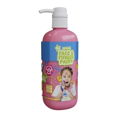 Afbeelding van Natural Face &amp; Finger Paint 1000 ml Bottle Dispenser Roze