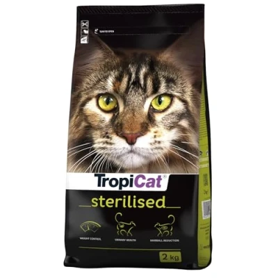 Afbeelding van TROPICAT STERILISED 2kg Premium voer voor volwassen katten na sterilisatie