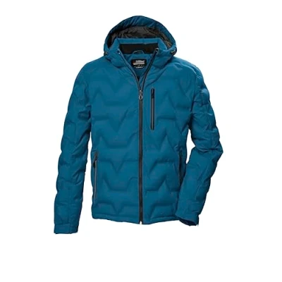 Afbeelding van killtec Gewatteerde herenjas met capuchon/jas is waterafstotend KOW 60 MN QLTD JCKT, blauw, M, 41834 000