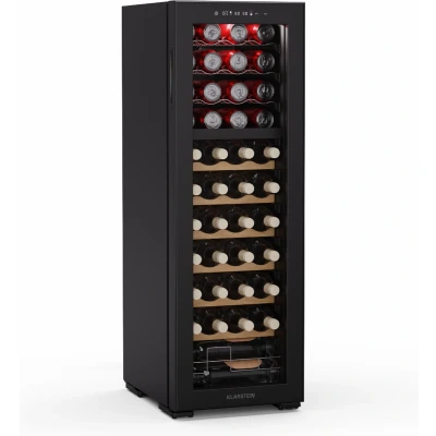 Afbeelding van Klarstein Bovella 44 Duo+ Wijnkoelkast Flessen Touchscreen 121 Liter 43 dB Zwart