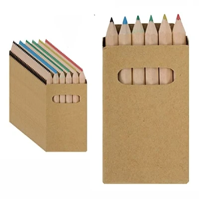 Afbeelding van Partituki 30 stuks kleurpotloden met elk 6 kleurpotloden, cadeau voor verjaardagsfeestjes van kinderen.