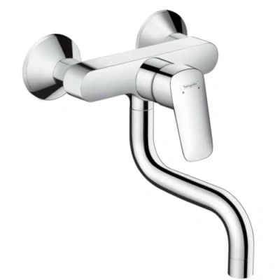 Afbeelding van Hansgrohe Logis M31 1 greeps keukenmengkraan wandmontage