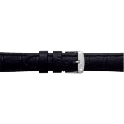 Afbeelding van Morellato horlogeband Botero U2226480019CR24 / PMU019BOTERO24 Croco leder Zwart 24mm + standaard stiksel