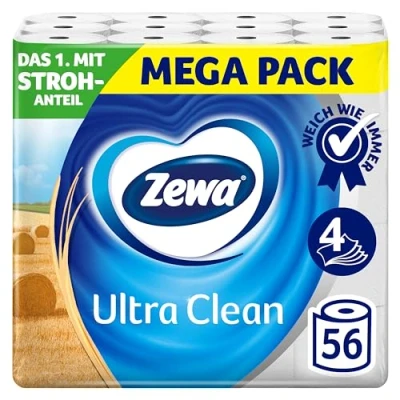 Afbeelding van Zewa Ultra Clean toiletpapier 7 x 8 rollen