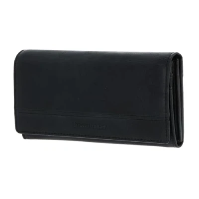 Afbeelding van bruno banani Portemonnee Frankfurt Wallet with Flap Black Zwart