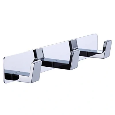 Afbeelding van 3 Badkamer Handdoek Haken Muur Mount Schroef Foxed Deur Chrome Coatl en Robe Rack in of Keuken 410