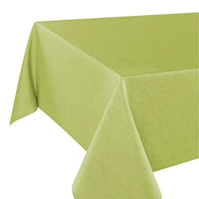 Afbeelding van Tischdeckenshop24 Tafelkleed Wenen groen Premium, vuilafstotend, het hele jaar door, rechthoekig 130 x 160 cm