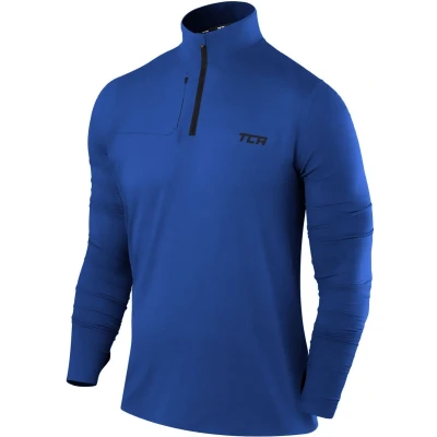Afbeelding van Fusion Top met Lange Mouwen en Halve Rits voor Heren True Blue (Blauw)