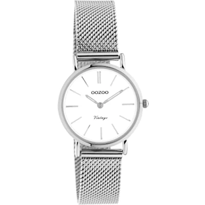 Afbeelding van OOZOO Vintage Unisex horloge zilverkleurig met band