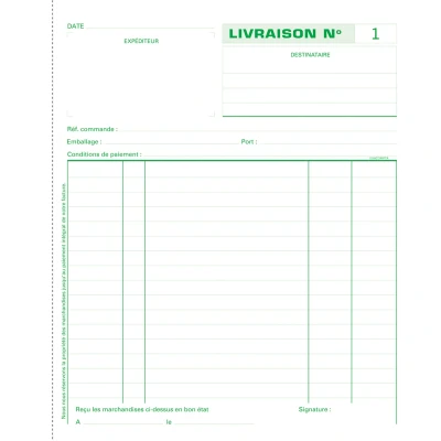 Afbeelding van Exacompta doorschrijfboek leveringen 21 x 18 cm zelfkopiërend tripli