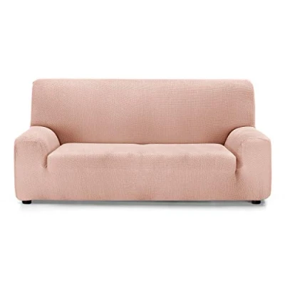 Afbeelding van Martina Home Super elastische bankhoes, aanpasbaar, Daytona, zalm, 4 zits
