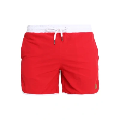Afbeelding van Urban Classics Retro Zwemshorts, Heren, Maat: Large, Firered/white