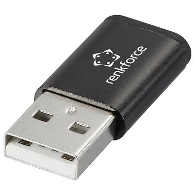 Afbeelding van Renkforce #####USB Datenblocker Adapter [1x USB A stekker 1x C bus] RF 6615904