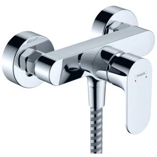 Afbeelding van Hansgrohe rebris s eengreeps opbouw douchemengkraan met 2 doorstroomhoeveelheden chroom 72643000