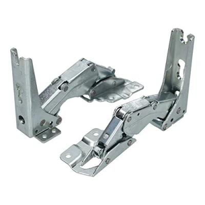 Afbeelding van LUTH Premium Profi Parts Deurscharnierset koelkast compatibel met AEG 2211202045 2211201047 Küppersbusch 431624 431625