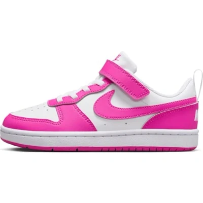 Afbeelding van Nike Court Borough Low Recraft Kinderschoenen, wit/laser Fuchsia, EU 33,5, White Laser 33.5
