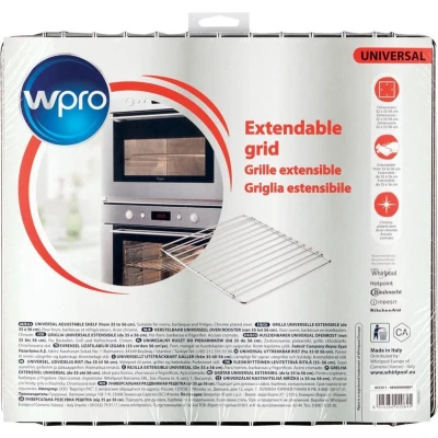 Afbeelding van Whirlpool Indesit 484000008807 ovenrooster C00385607 uitschuifbaar rooster 32 x 35/56 cm