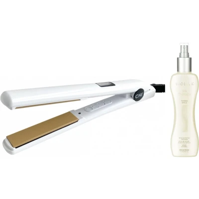 Afbeelding van CHI Stijltang G2 The White Edition + Biosilk Silk Therapy Thermal Shield 207ml bundel/set/pakket
