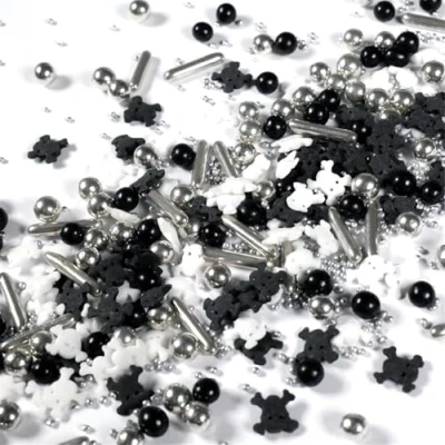 Afbeelding van Streuselheld Glitterflitser Halloween 40 g strooisel voor het decoreren en versieren van allerlei soorten gebak, zoals taarten, cakes, koekjes, suikerstrooisel
