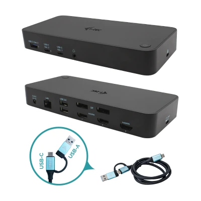 Afbeelding van i Tec Thunderbolt 3 / USB C HDMI 4K Docking Station CATRIPLEDOCKPDPRO