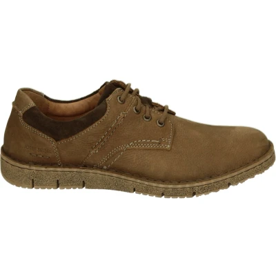 Afbeelding van Josef Seibel RUBEN 02 CasualHeren sneakersHeren veterschoenVrije tijdsschoenen Kleur: Cognac Maat: 47